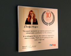 Award plate - Simplicitas model A