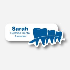 Illustration Name tag - Plastic - Custom shape - dentist - Inspiration 176
