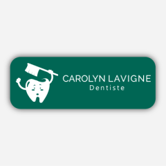 Illustration Name tag - Plastic - Standard shape - dentist - Inspiration 238
