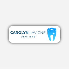 Illustration Name tag - Metal - Standard shape - dentist - Inspiration 246