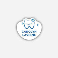 Illustration Name tag - Plastic - Custom shape - dentist - Inspiration 250