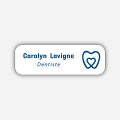 Illustration Name tag - Plastic - Standard shape - dentist - Inspiration 251