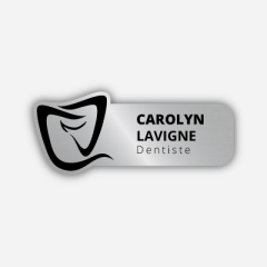 Illustration Name tag - Plastic - Custom shape - dentist - Inspiration 253