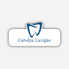 Illustration Name tag - Plastic - Custom shape - dentist- Inspiration 254