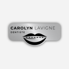 Illustration Name tag - Plastic - Custom shape - dentist - Inspiration 255