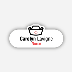 Illustration : Name tag - Métal - Forme personnalisée - Médecins et infirmières - Inspiration 272