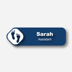 Illustration Name tag - Plastic - Custom shape - Foot care - Inspiration 173
