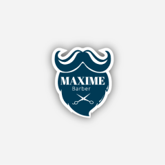 Illustration : Name tag - Metal - Custom shape - Hairdressers & Barbers - Inspiration 258