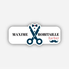 Illustration : Name tag - Metal - Custom shape - Hairdressers & Barbers - Inspiration 260