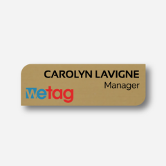 Name tag - Metal - Custom shape - Inspiration 108