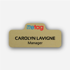 Name tag - Metal - Custom shape - Inspiration 107