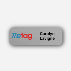 Standard metal nametag
