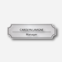 Illustration Name tag - Plastic - Custom shape - Inspiration 153