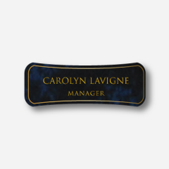 Illustration Name tag - Plastic - Custom shape - Inspiration 155