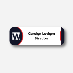 Name tag - Metal - Standard shape - Inspiration 179