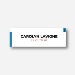 Illustration Name tag - Metal - Standard shape- Inspiration 184