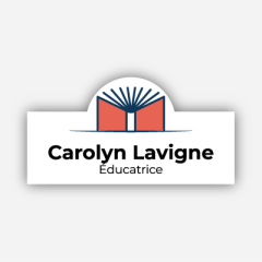 Illustration : Name tag - Métal - Forme personnalisée - Enseignants et éducateurs - Inspiration 284