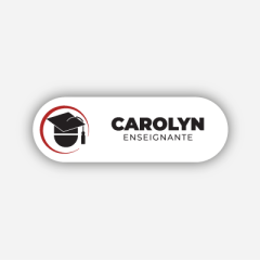 Illustration : Name tag - Métal - Forme personnalisée - Enseignants et éducateurs - Inspiration 286