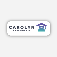 Illustration : Name tag - Métal - Forme Standard - Enseignants et éducateurs - Inspiration 288