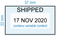 customized stamp Dater - SHIPPED - inspiration 2096