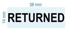 Stock Stamp - RETURNED - Colop Printer 20