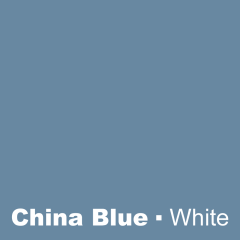 plaque signalétique - Plastique gravé - China Blue engraved Blanc