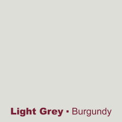 Light grey engraved burgundy