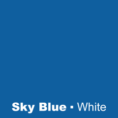 Sky Blue engraved Blanc