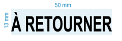 Etampe personnalisée - à retourner - inspiration 2060