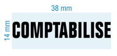 Étampe personnalisée - COMPTABILISE - stock 2049