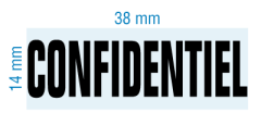 Étampe personnalisée - CONFIDENTIEL - stock 2053