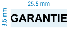 Etampe personnalisée - Garantie - inspiration 2065
