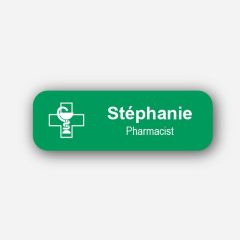 Illustration - Name tag - Plastic - Standard shape - Pharmacist - Inspiration 165