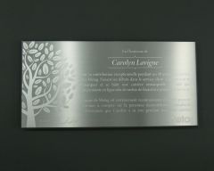 Plaque honorifique exemple - Ornate modèle C