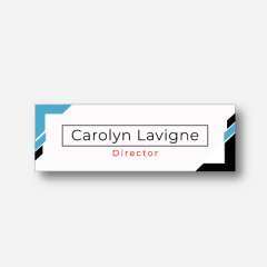 Illustration Name tag - Metal - Standard shape - Inspiration 186