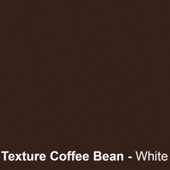 plaque signalétique - plastique gravé texturé - Coffee Bean blanc