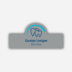 Illustration Name tag - Métal - Forme personnalisée - dentiste - Inspiration 235