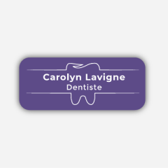 Illustration Name tag - Plastique - Forme standard - dentiste - Inspiration 239