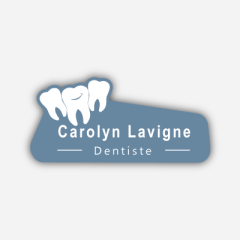Illustration Name tag - Plastique - Forme personnalisée - dentiste - Inspiration 240