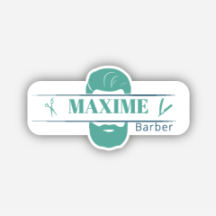 Illustration : Name tag - Métal - Forme personnalisée - Coiffeurs et barbiers - Inspiration 262