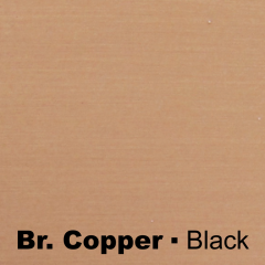 Brushed Copper engraved noir