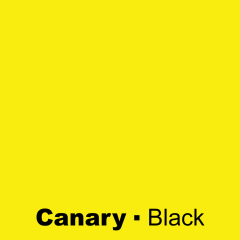 Plastic Canary engraved Black Wetag