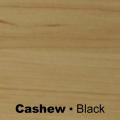 Plastic Cashew engraved Black Wetag