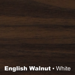 Plastic English Walnut engraved white Wetag