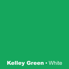Kelly Green engraved Blanc