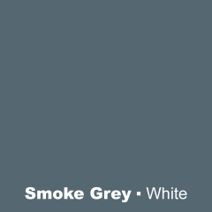 Plastic Smoke Grey engraved White Wetag
