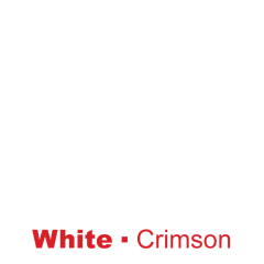 Plastic White engraved Crimson Wetag