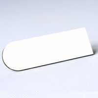 Custom shape, white metal Name tag , magnetic fastener, Without content