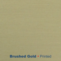 metal printed brushed Gold Wetag